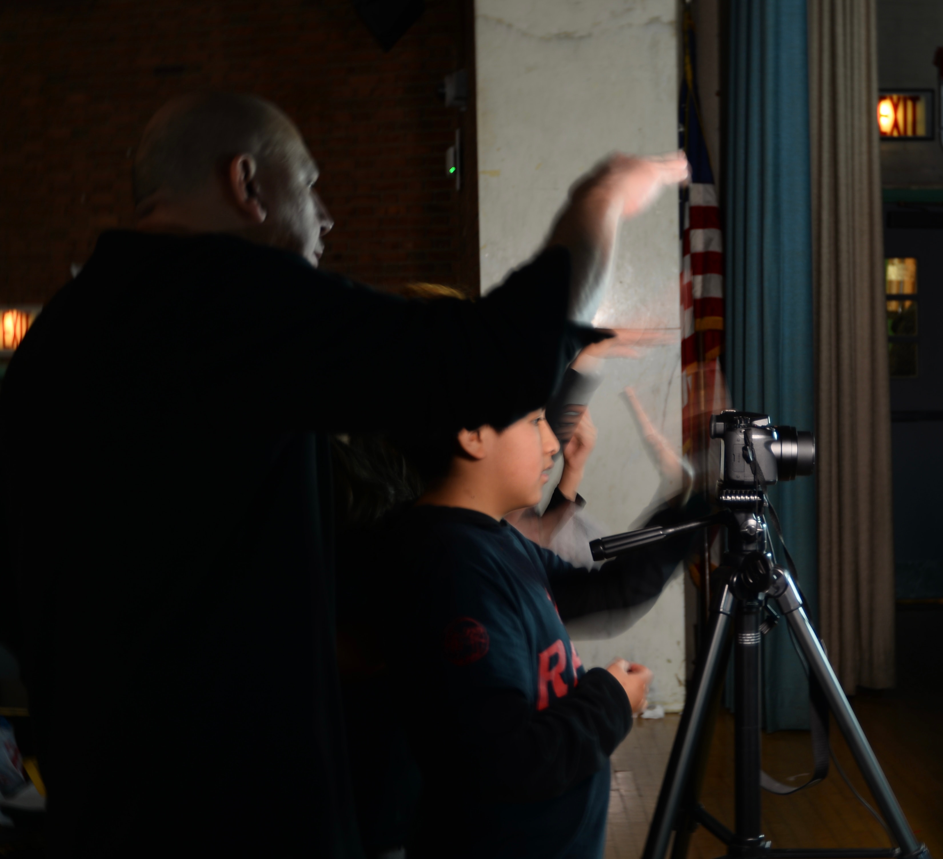 ELL students on film production set